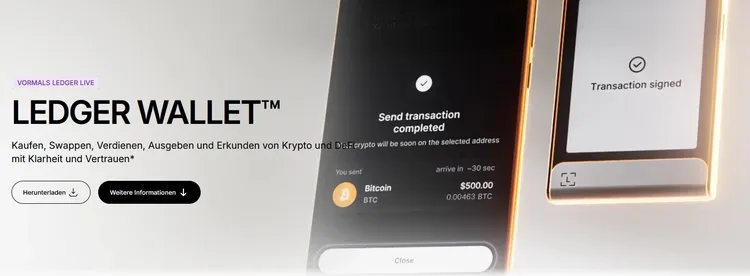 Ledger Wallet App vormals Ledger Live