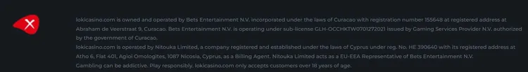 Loki Casino License