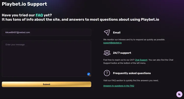 PlayBet Support