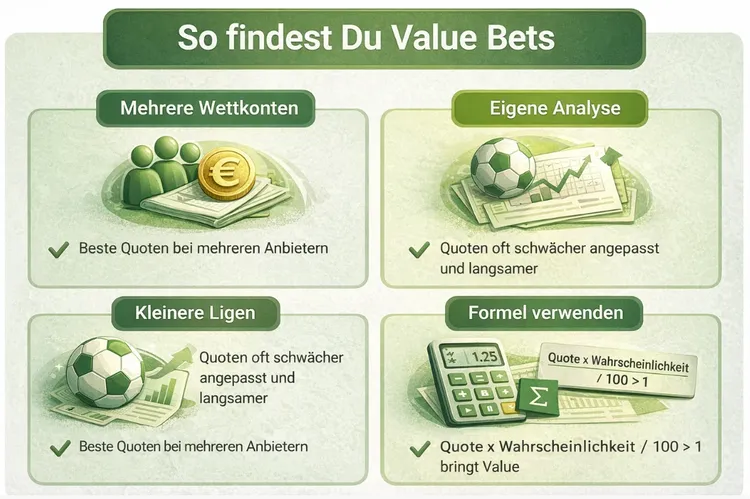 So findest Du Value Bets