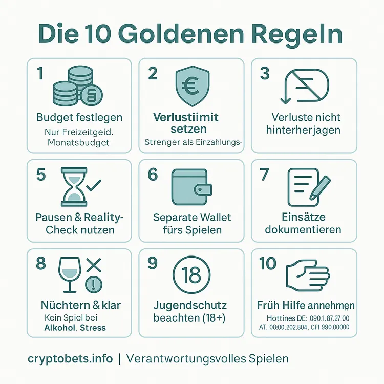 Verantwortungsvolles Spielen 10 Goldene Regeln