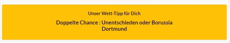Wett-Tipp in der CryptoBets Detailansicht, dargestellt als Markt- und Empfehlungstext