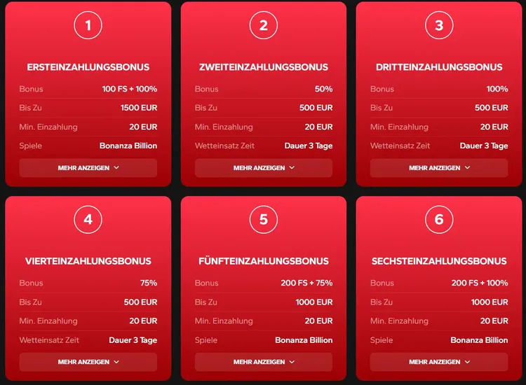 WildTornado Einzahlungsbonus