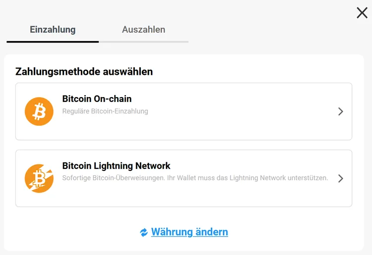 XSpin Einzahlung