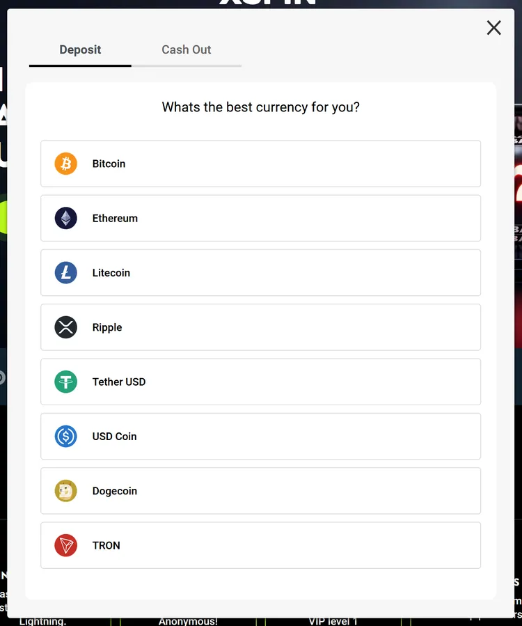 Xspin Change Currency