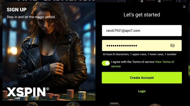 Xspin Registration 1