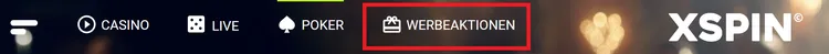Xspin Werbeaktion Poker