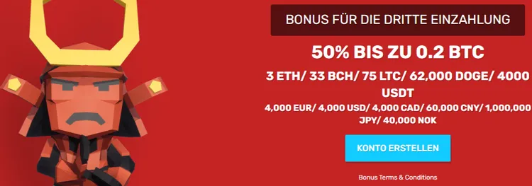 Bitcoincasino.io dritte Einzahlung