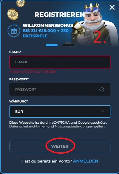 Loki Casino Anmeldung 2