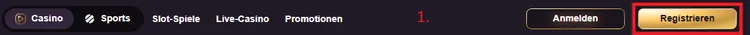 Playbet.io Anmeldung1