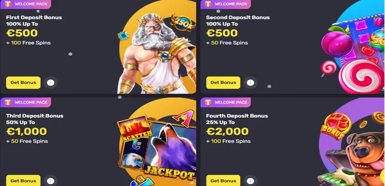 Getslots Welcome Bonus